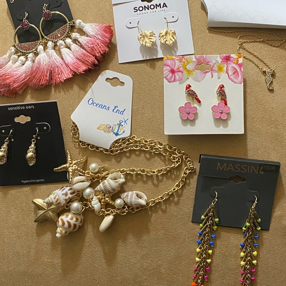 🌞🍉 “Summertime Fine” 8pc NWT Jewelry Bundle 👙🐚